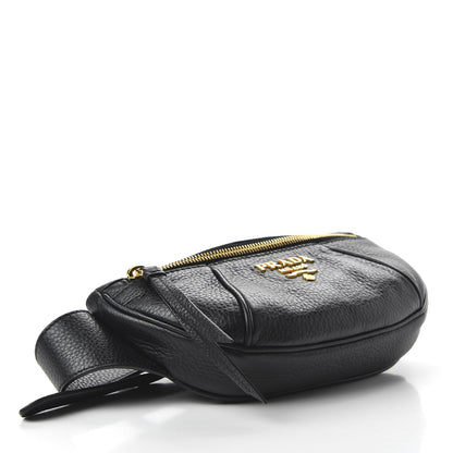 Prada Vitello Daino Small Belt Bag Black 4 of 9