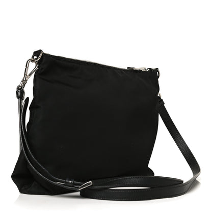 Prada Tessuto Nylon Saffiano Flat Messenger Bag Black 2 of 11