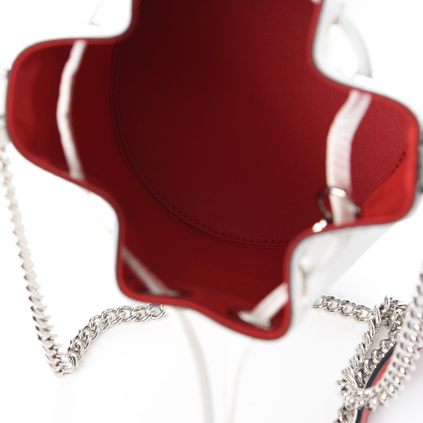Calfskin Marie Jane Bucket White