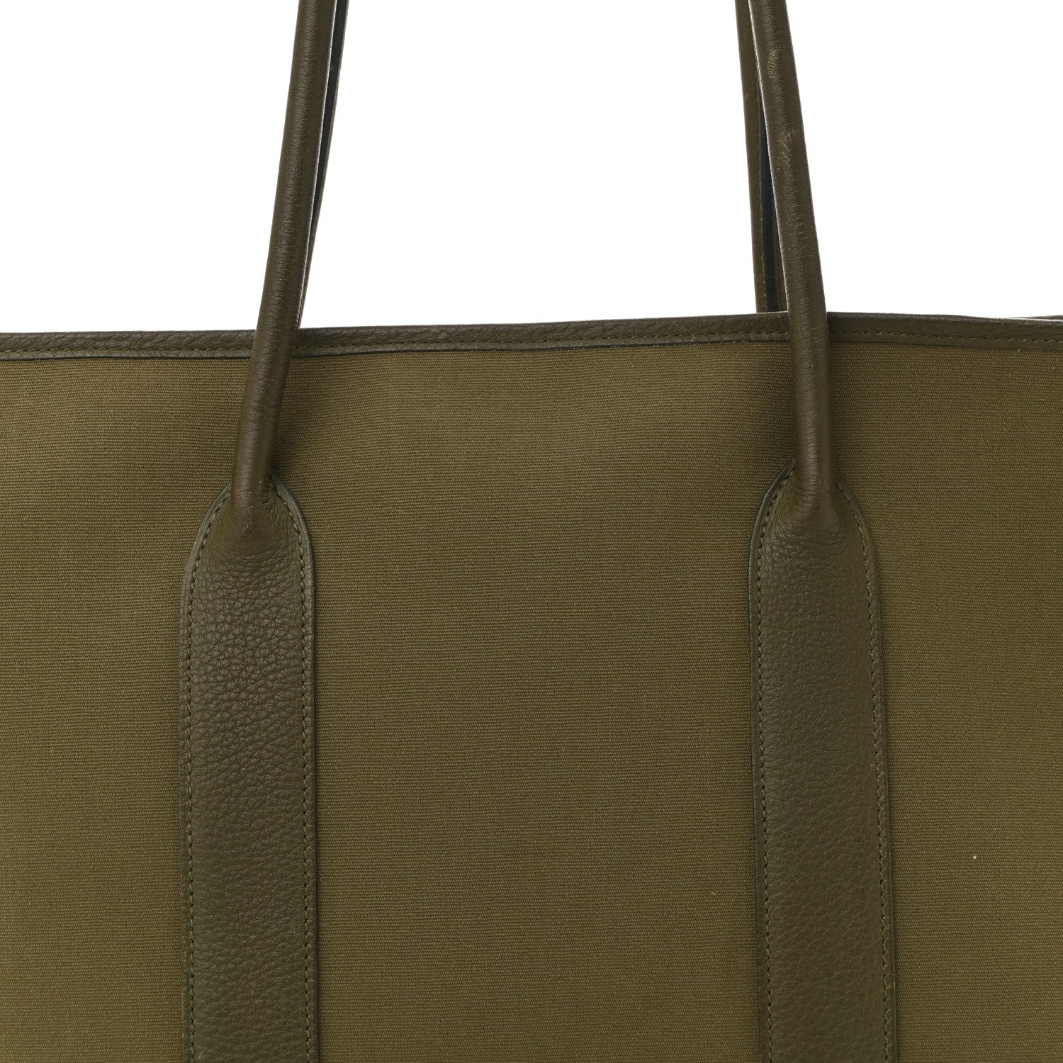 Hermes Buffle Skipper Toile Garden 36 MM Zip Tote Vert Veronese 7 of 15