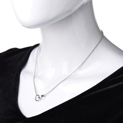Cartier 18K White Gold Interlocking LOVE Necklace 2 of 6