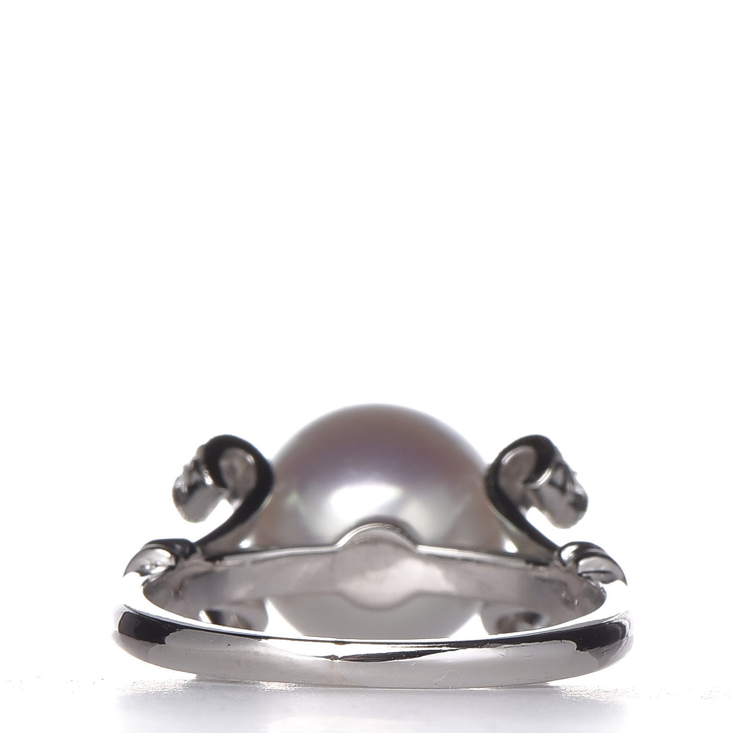 Platinum Diamond Akoya Pearl Ring 49 5
