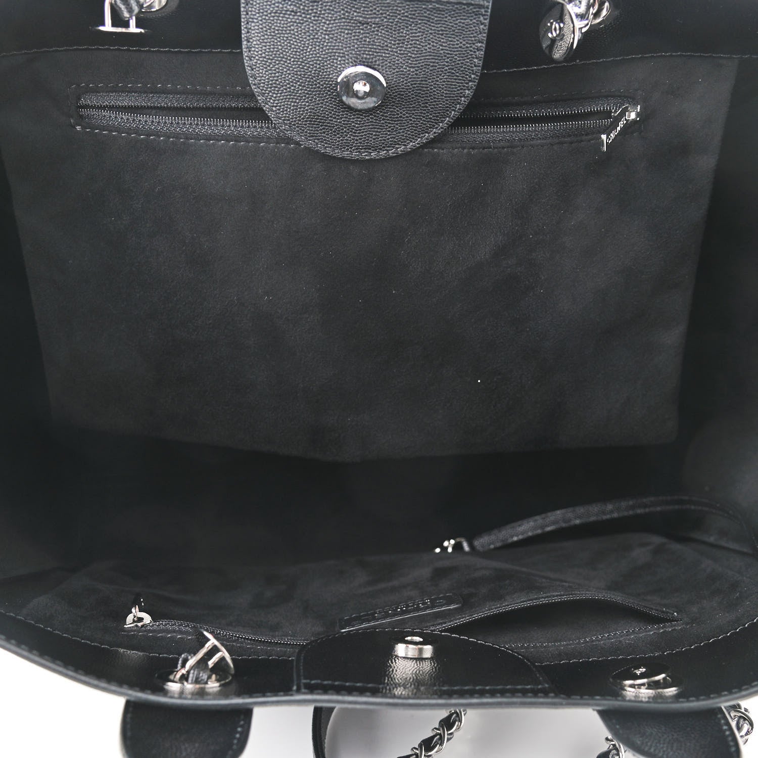 Chanel Caviar Medium Studded Deauville Tote Black 5 of 9