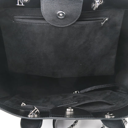 Chanel Caviar Medium Studded Deauville Tote Black 5 of 9