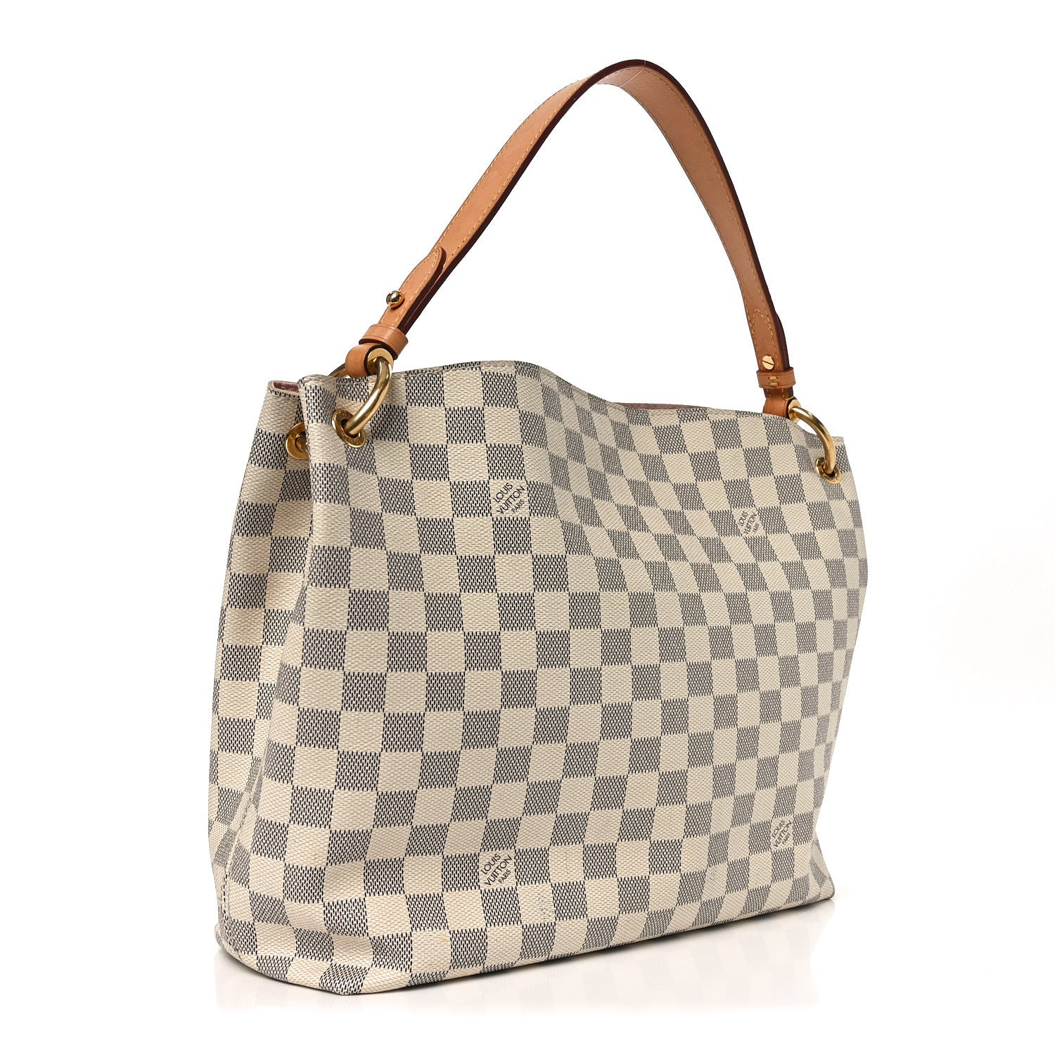 Louis Vuitton Damier Azur Graceful PM Rose Ballerine 2 of 9