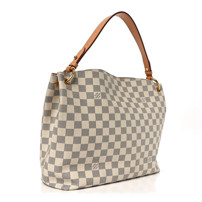 Louis Vuitton Damier Azur Graceful PM Rose Ballerine 2 of 9
