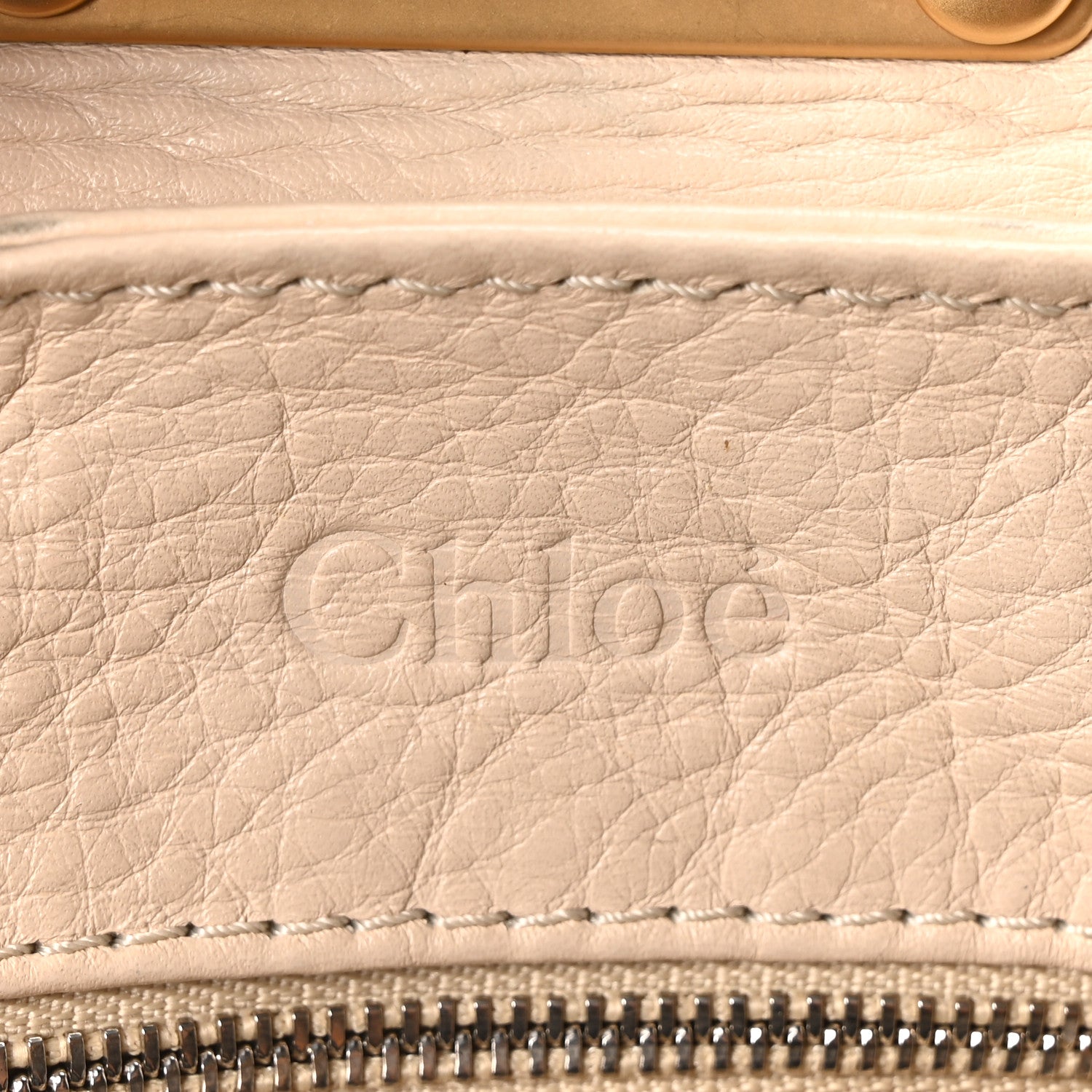 Chloe Calfskin Medium Paddington Satchel Ivory 6 of 11