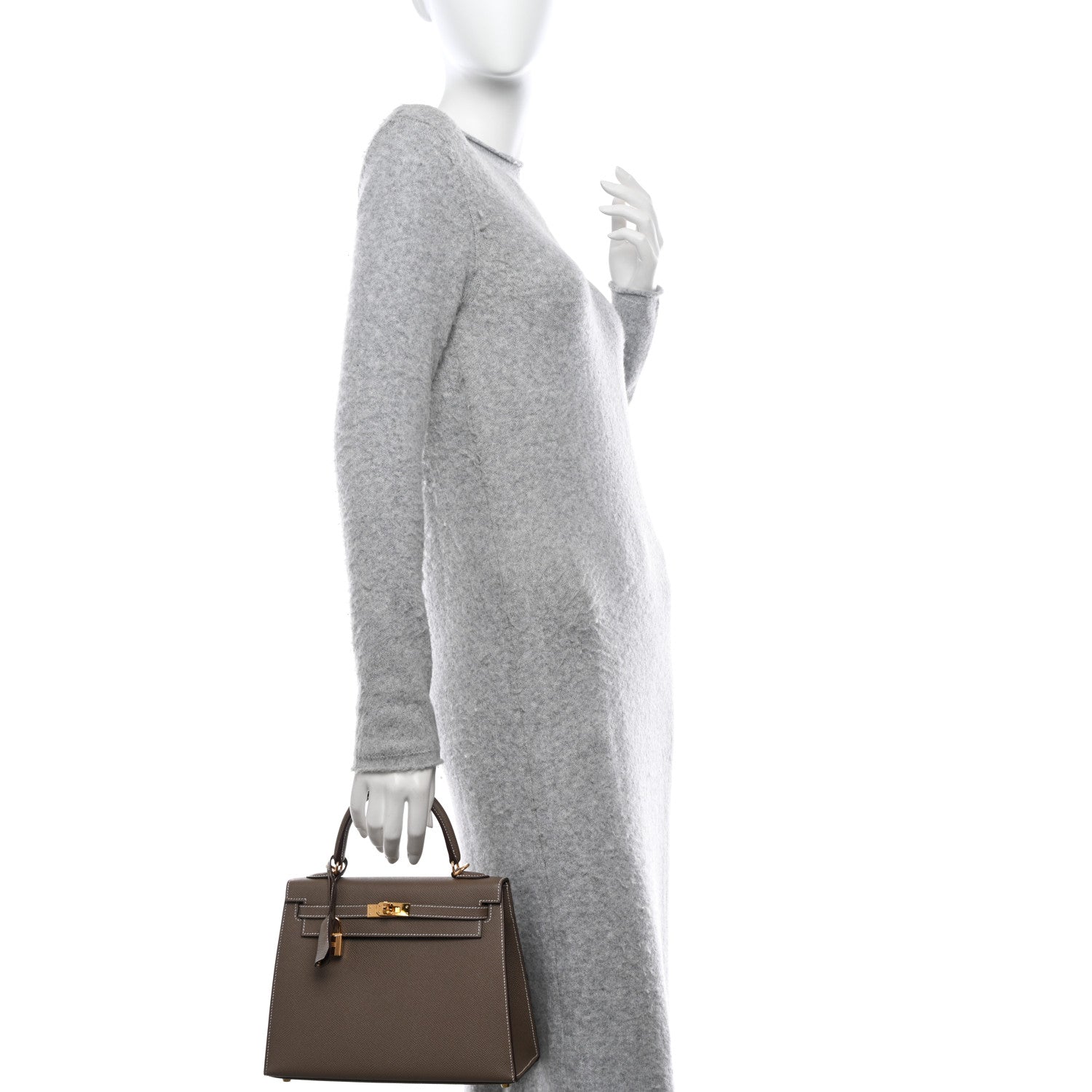 Hermes Epsom Kelly Sellier 25 Etoupe 2 of 11