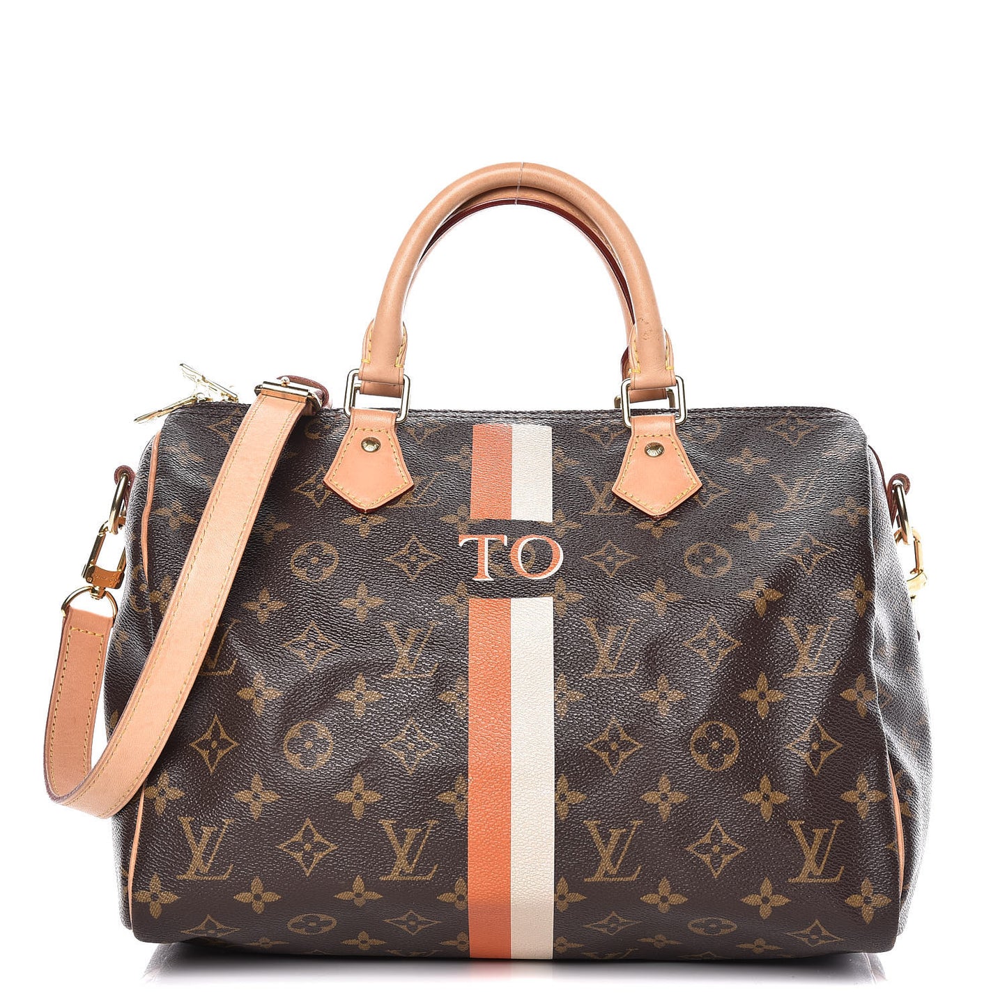 Monogram My LV Heritage Speedy Bandouliere 30 Orange White