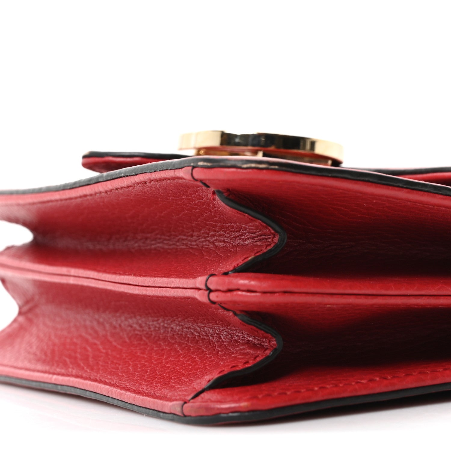 Gucci Dollar Calfskin Small Interlocking G Shoulder Bag Red 19 of 19