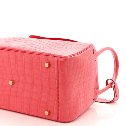Hermes Matte Niloticus Crocodile Lindy 30 Bougainvillier 9 of 10
