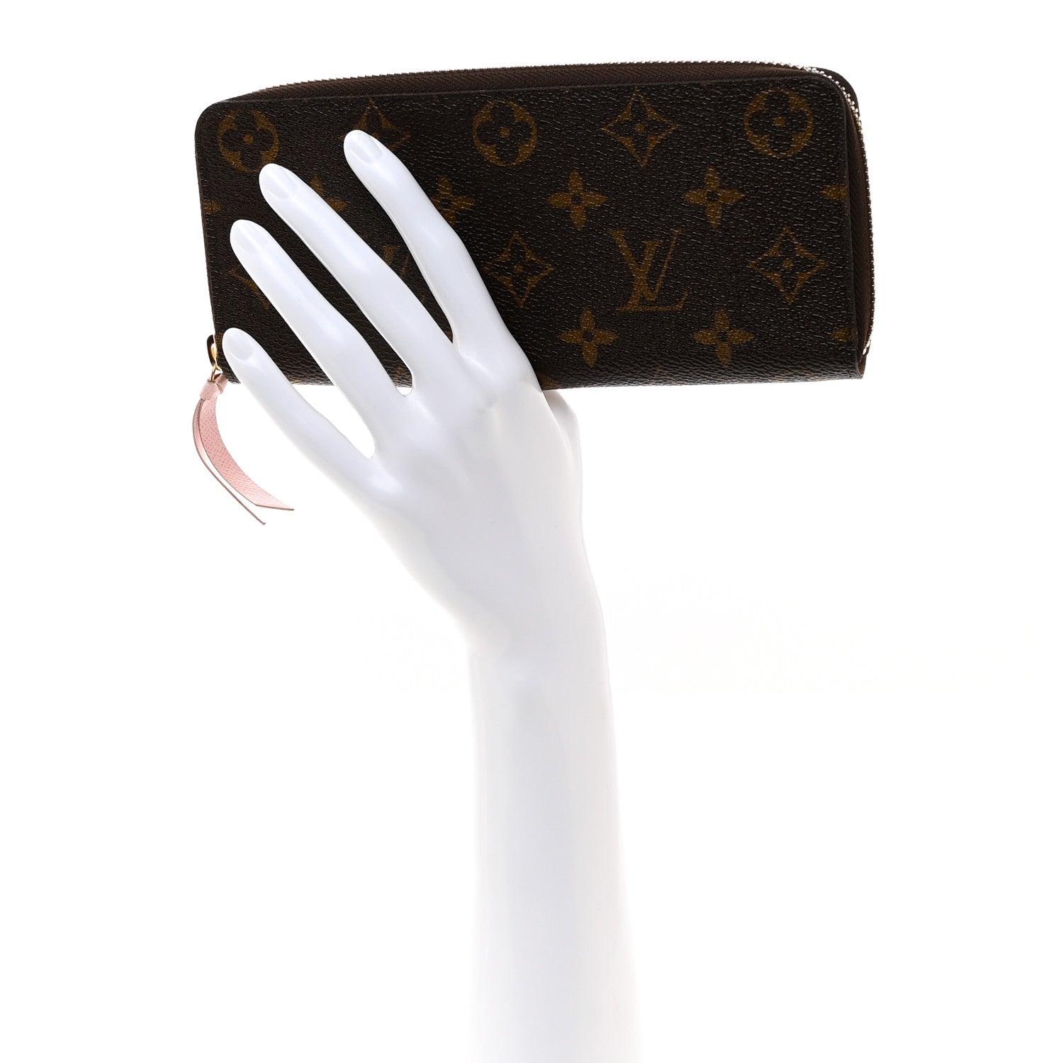 Louis Vuitton Monogram Clemence Wallet Rose Ballerine 2 of 7