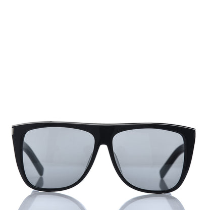 Saint Laurent Flat Top SL1 Sunglasses Black 2 of 9