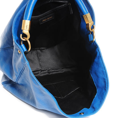 Saint Laurent Leather Large Roady Blue 5 of 9