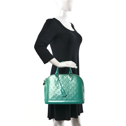 Louis Vuitton Vernis Alma PM Blue Lagon 2 of 10