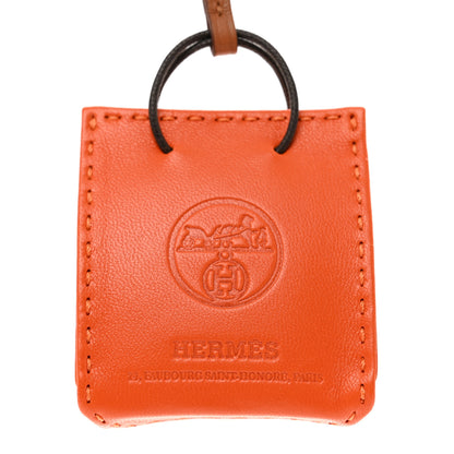 Hermes Milo Lambskin Swift Shopping Bag Charm Feu Gold 3 of 3