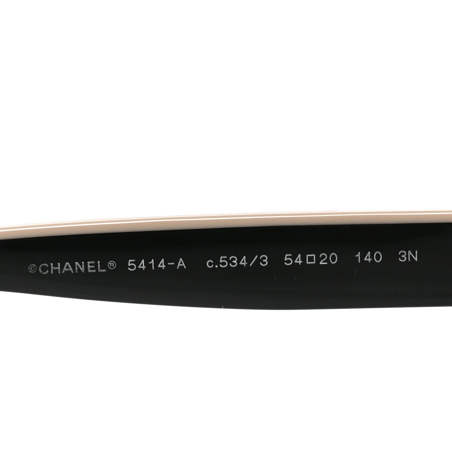 Acetate CC Butterfly Sunglasses 5414-A Black Beige