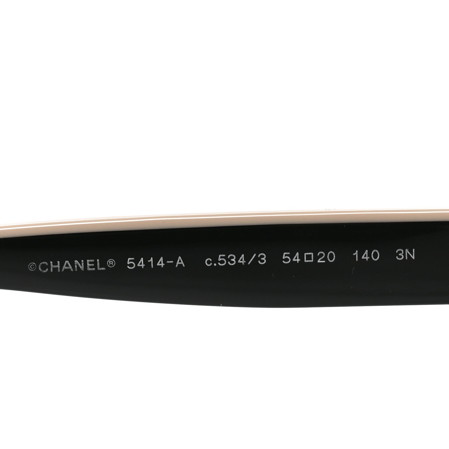 Chanel Acetate CC Butterfly Sunglasses 5414-A Black Beige 5 of 7