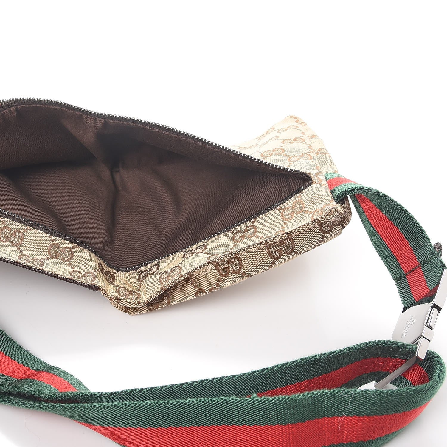 Gucci Monogram Web Belt Bag Dark Brown 5 of 9