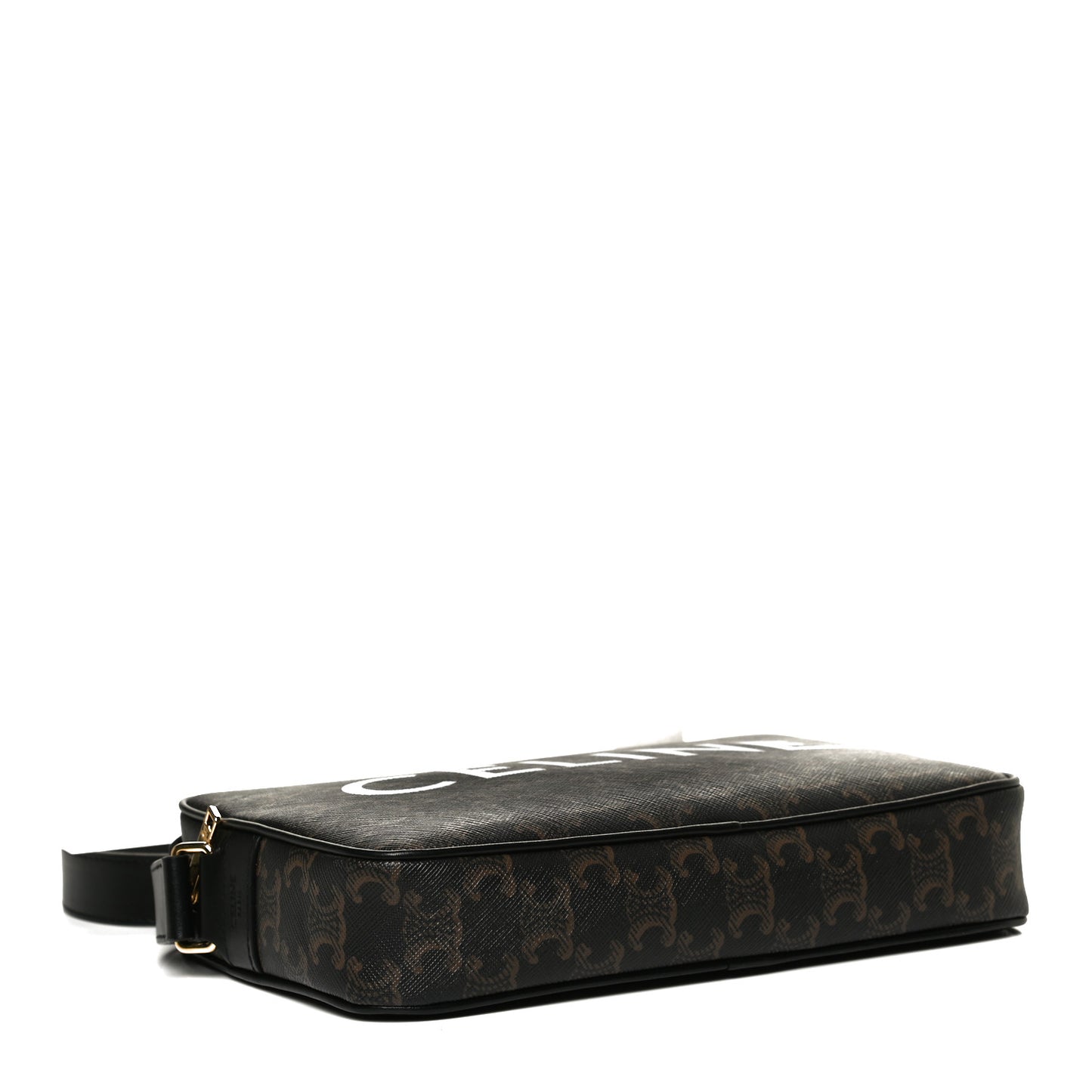 Triomphe Canvas Medium Messenger Bag Black