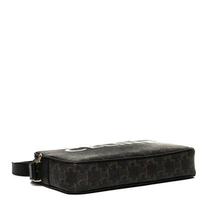 Celine Triomphe Canvas Medium Messenger Bag Black 4 of 10