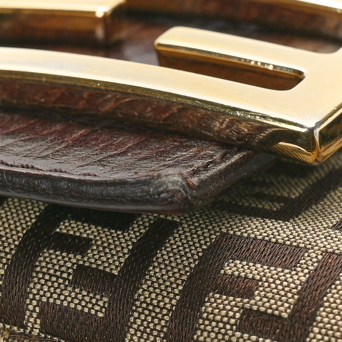 Fendi Zucchino Mama Baguette Brown 11 of 12