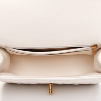 Chanel Caviar Quilted Mini Top Handle Rectangular Flap White 5 of 11