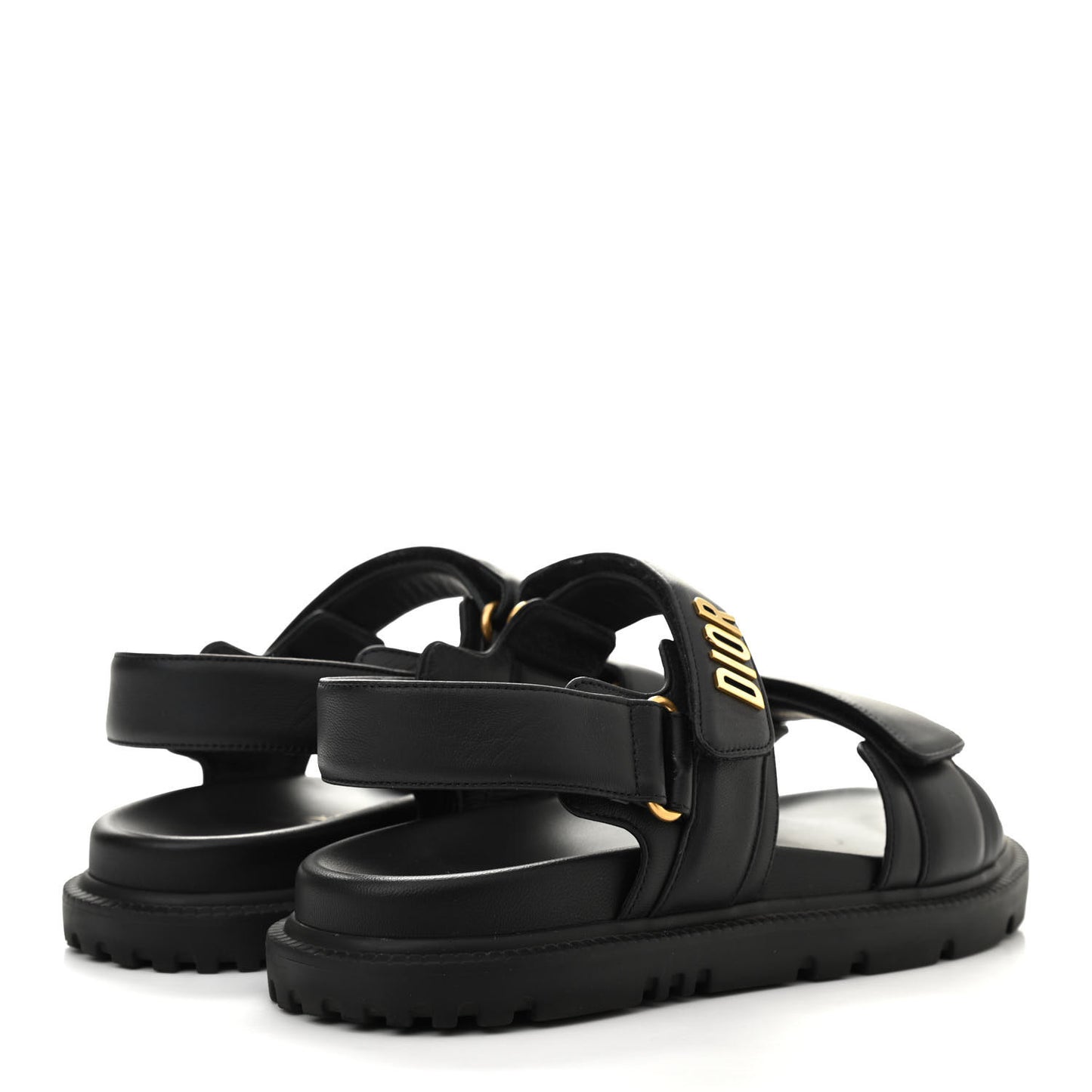 Lambskin Dioract 10mm Sandals 37.5 Black