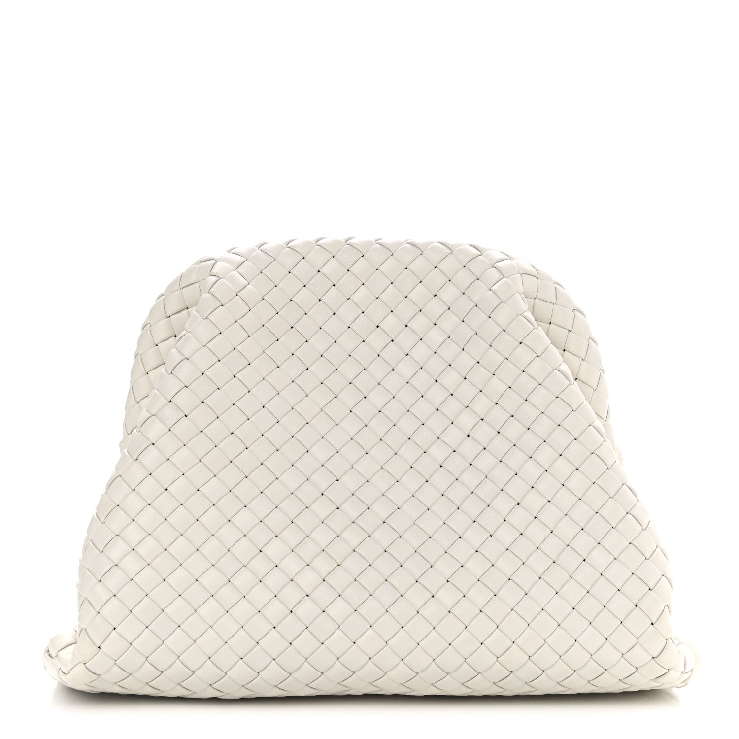 Bottega Veneta Nappa Intrecciato Padded Clutch Chalk 1 of 6