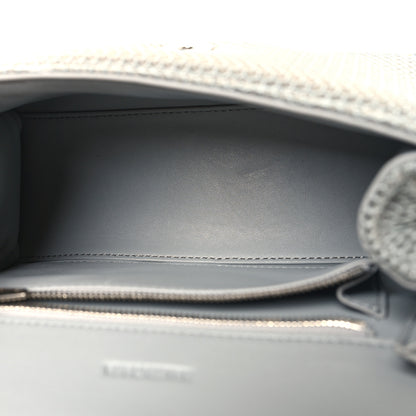 Balenciaga Faux Calfskin Fabric Small Sneakerhead Top Handle Bag Blue Grey 5 of 11