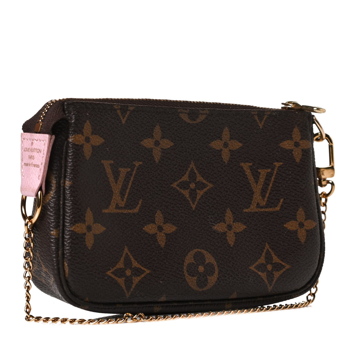 Monogram 2016 Christmas Animation Mini Pochette Accessories Rose Ballerine
