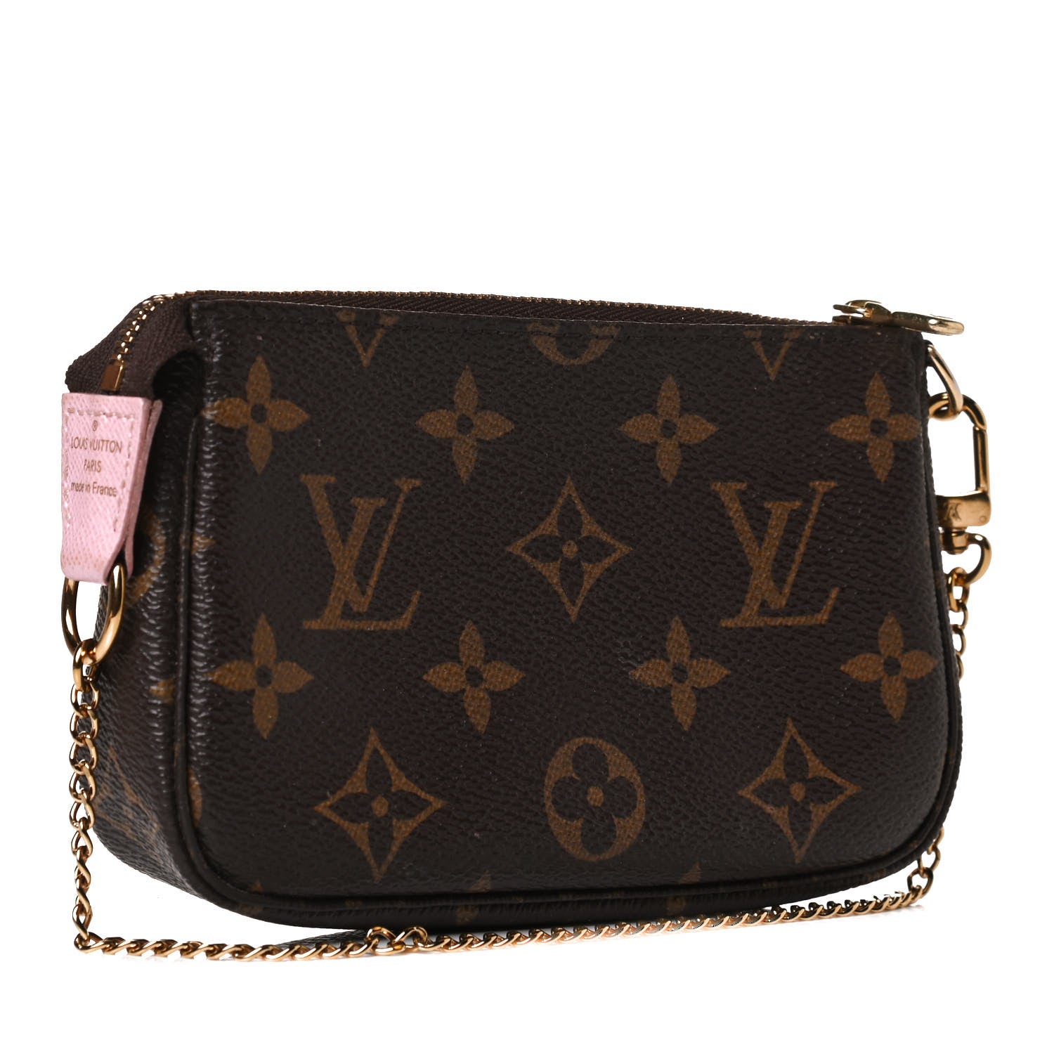 Louis Vuitton Monogram 2016 Christmas Animation Mini Pochette Accessories Rose Ballerine 3 of 10