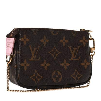Louis Vuitton Monogram 2016 Christmas Animation Mini Pochette Accessories Rose Ballerine 3 of 10