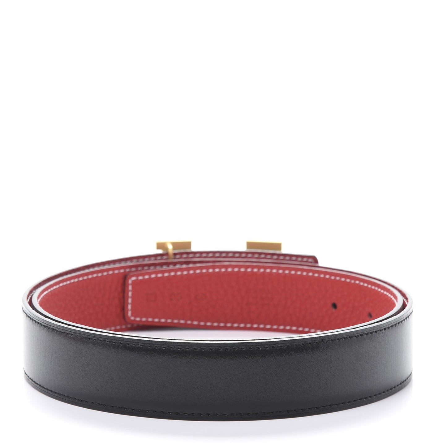 Box Togo 32mm H Belt 95 Black Rouge Casaque