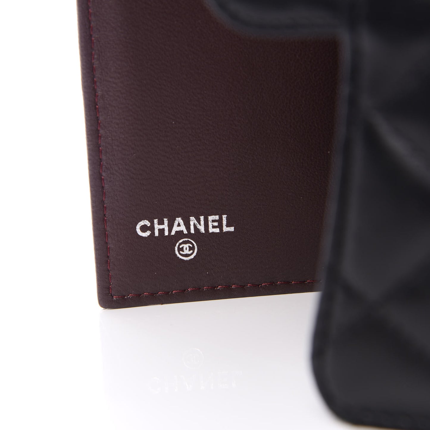 Lambskin Quilted Large Flap Wallet Black