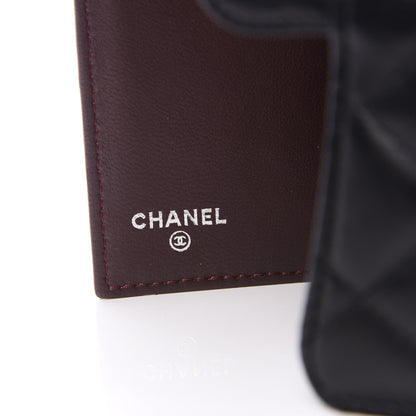 Chanel Lambskin Quilted Large Flap Wallet Black 5 of 9