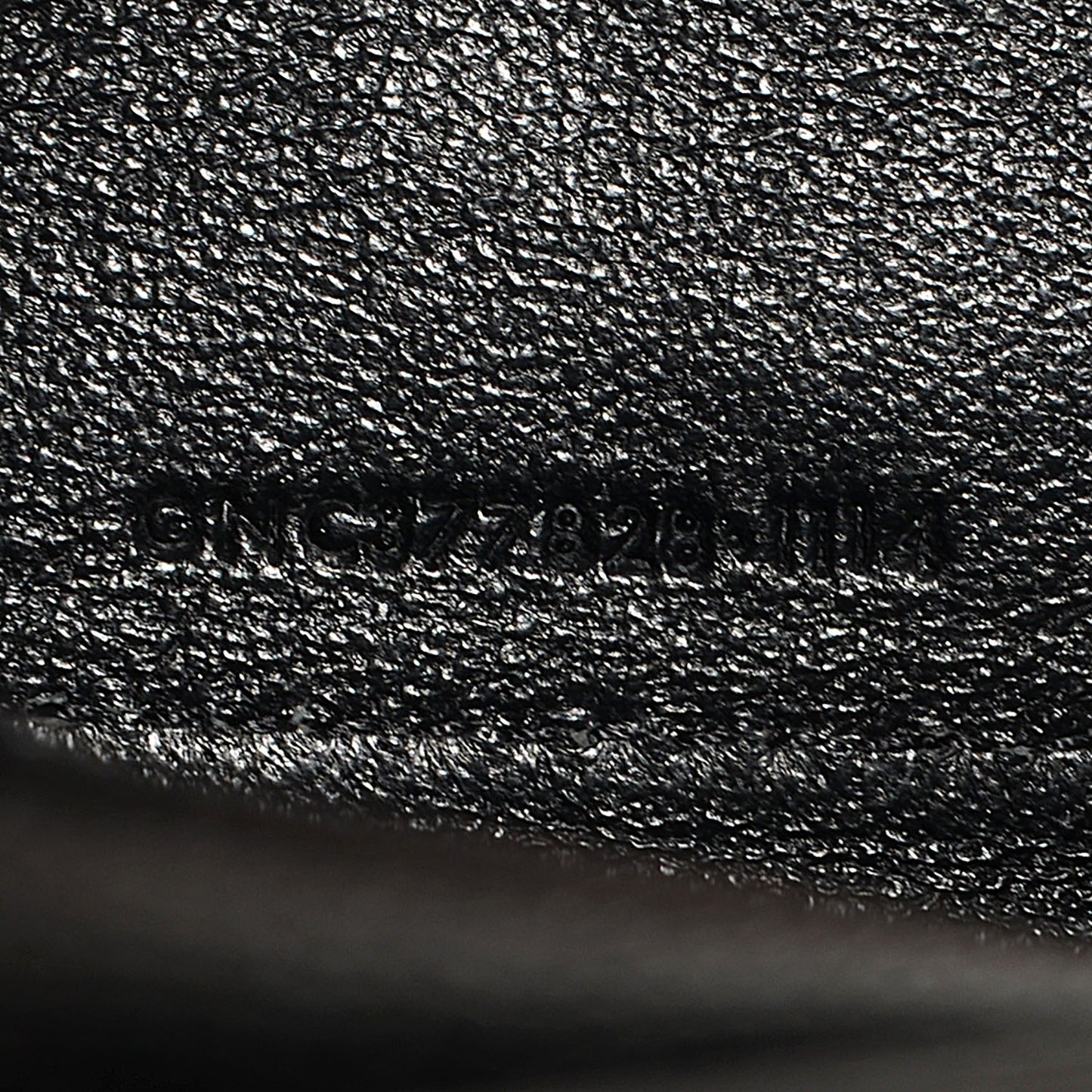 Matelasse Chevron Monogramme Chain Wallet Black