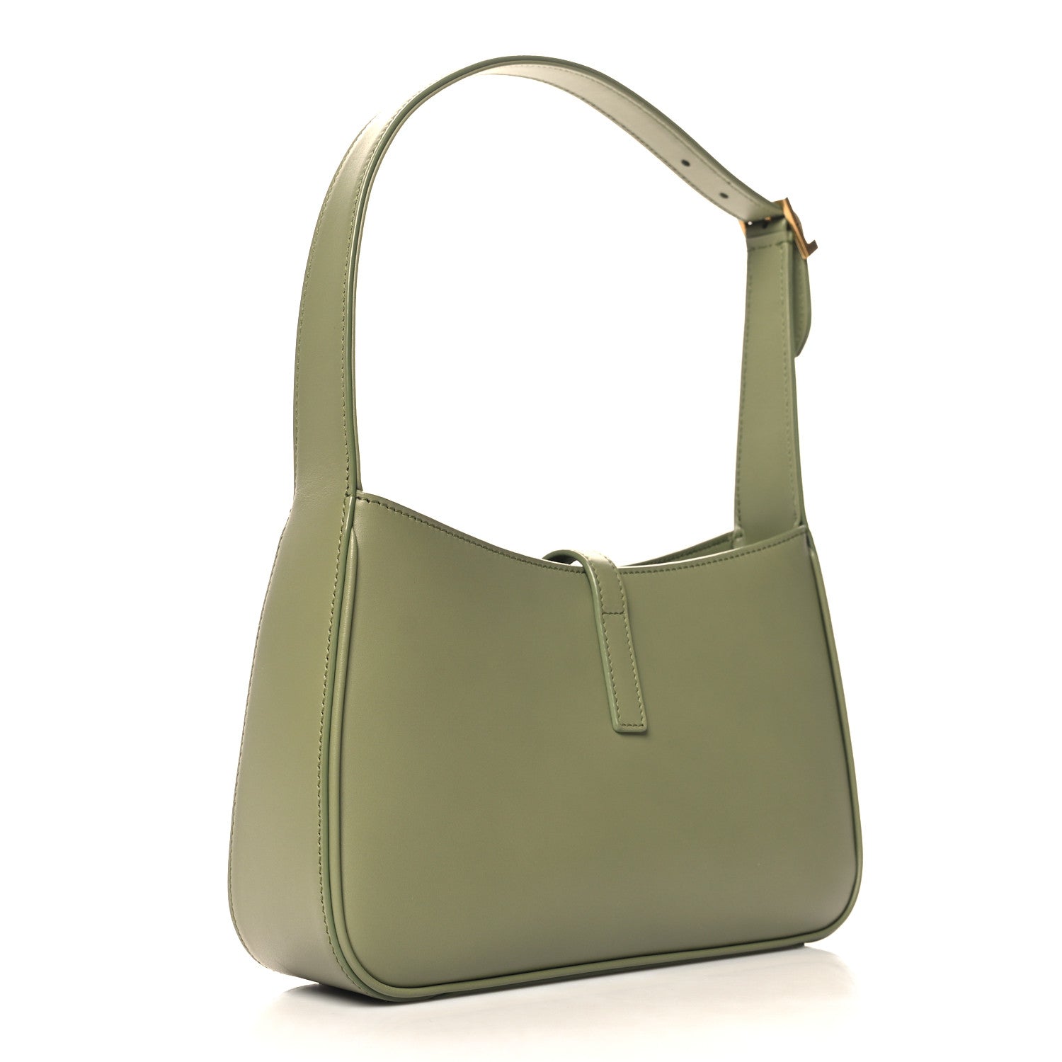 Saint Laurent Smooth Calfskin Le 5 A 7 Hobo Pistache 3 of 11