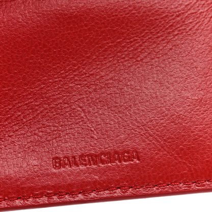 Balenciaga Chevre Gold Hardware City Mini Wallet Red 6 of 7