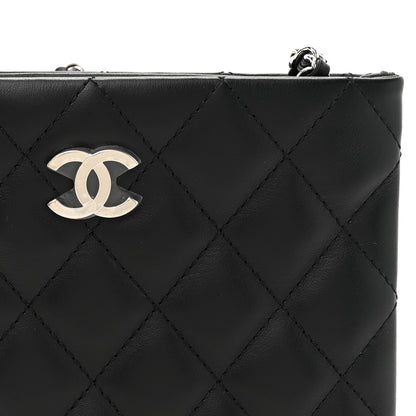 Chanel Lambskin Quilted Crossbody Bag Black 9 of 11