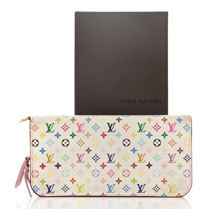 Louis Vuitton Monogram Multicolor Insolite Wallet White Litchi 10 of 10
