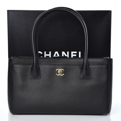 Chanel Calfskin Small Cerf Shopper Tote Black 11 of 11