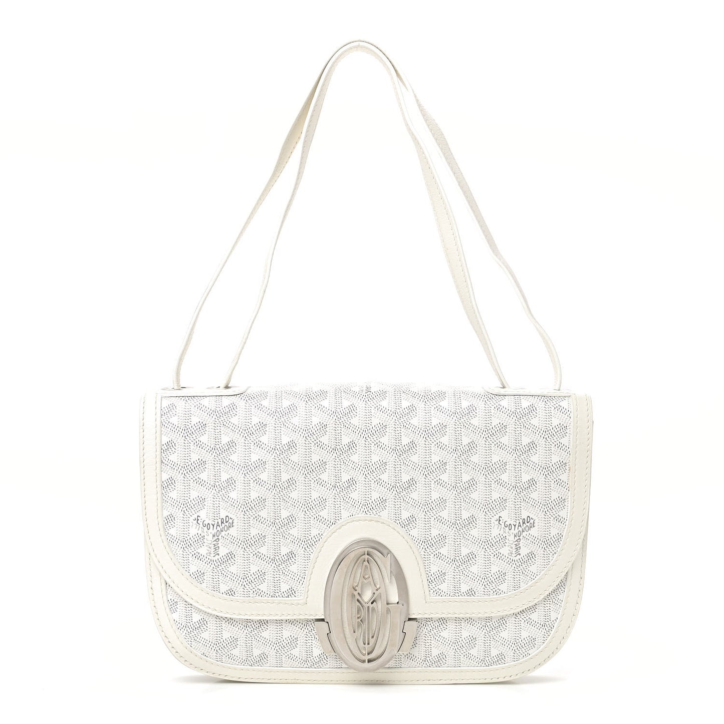Goyardine 233 PM Shoulder Bag White