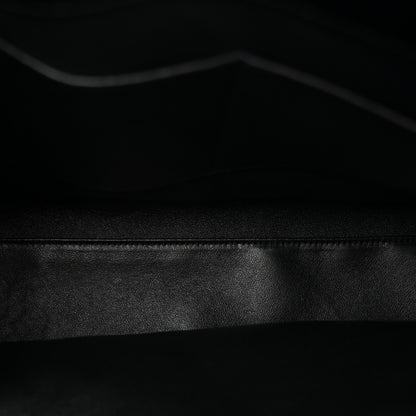 Saint Laurent Calfskin Crocodile Embossed Small Sac de Jour Black 5 of 11