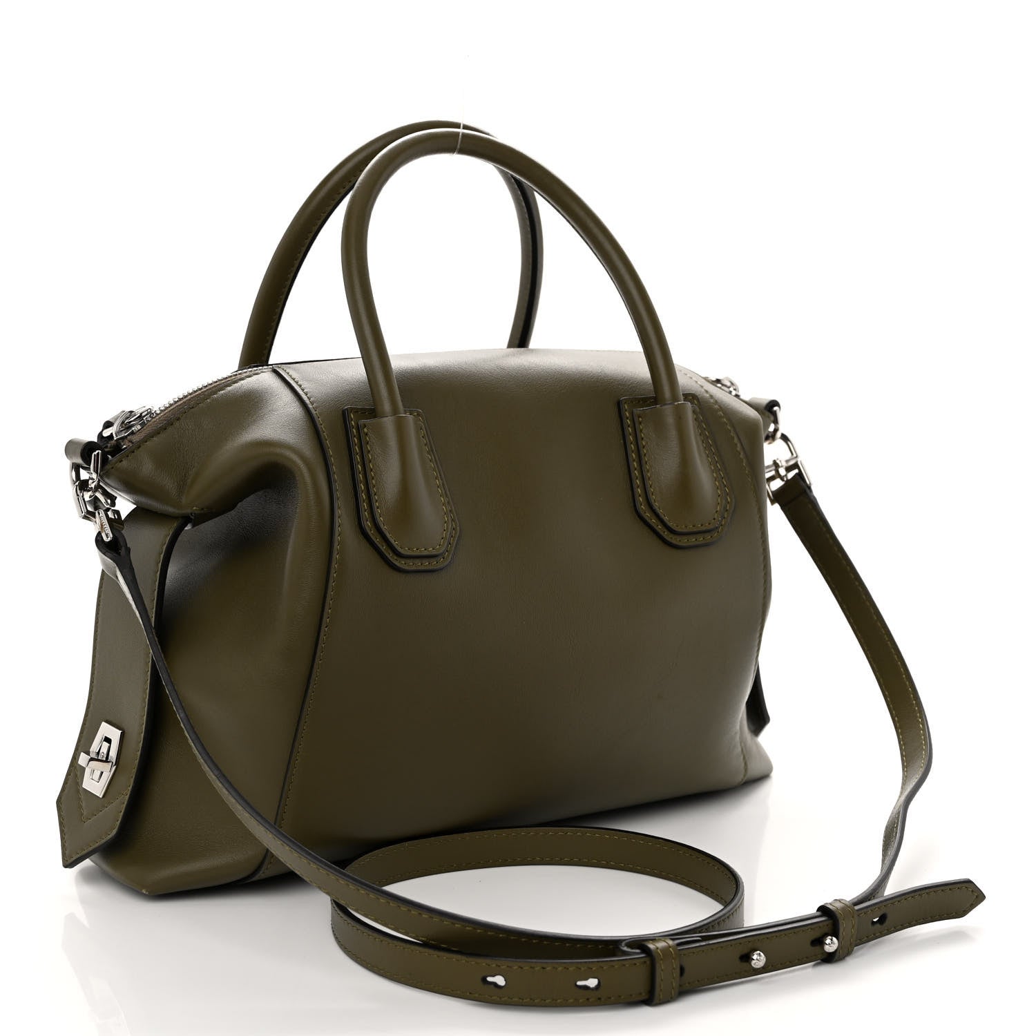 Givenchy Smooth Calfskin Small Soft Antigona Dark Khaki 3 of 10