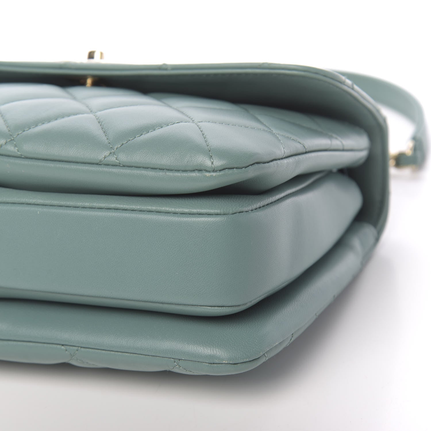 Chanel Lambskin Quilted Small Trendy CC Flap Dual Handle Bag Light Green 13 of 13