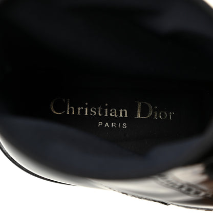 Christian Dior Calfskin Tartan D-Order Low Boot 39.5 Black White 11 of 12