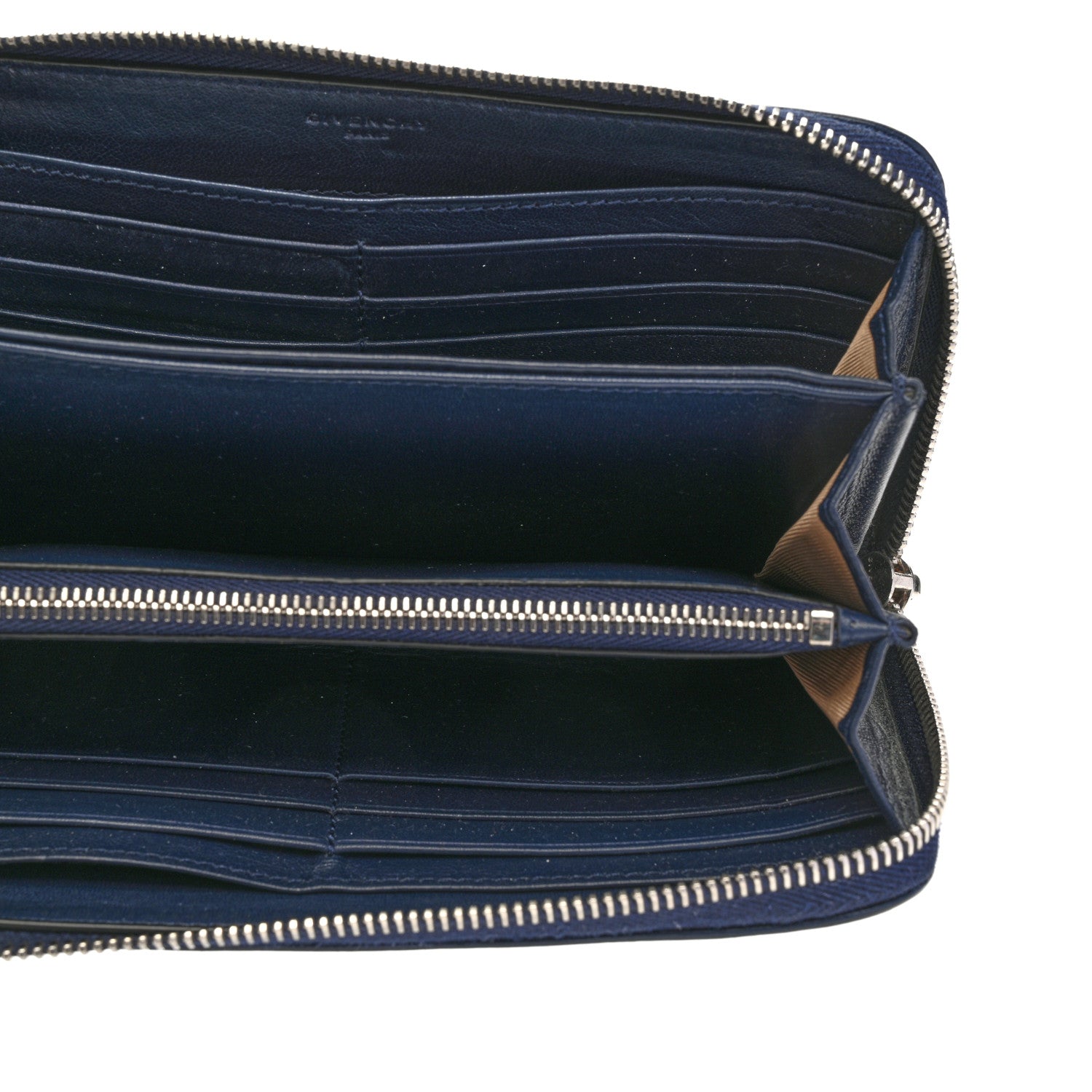 Givenchy Sugar Goatskin Pandora Zip Around Wallet Night Blue 5 of 11
