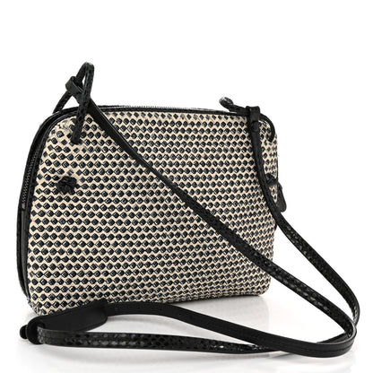 Bottega Veneta Nappa Ayers Cravaterria Intrecciato Nodini Bag Off White Black 4 of 12