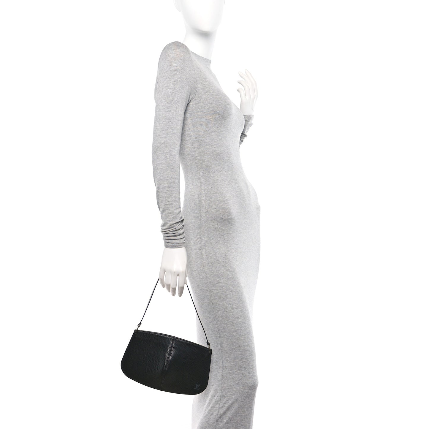 Epi Demi Lune Pochette Black